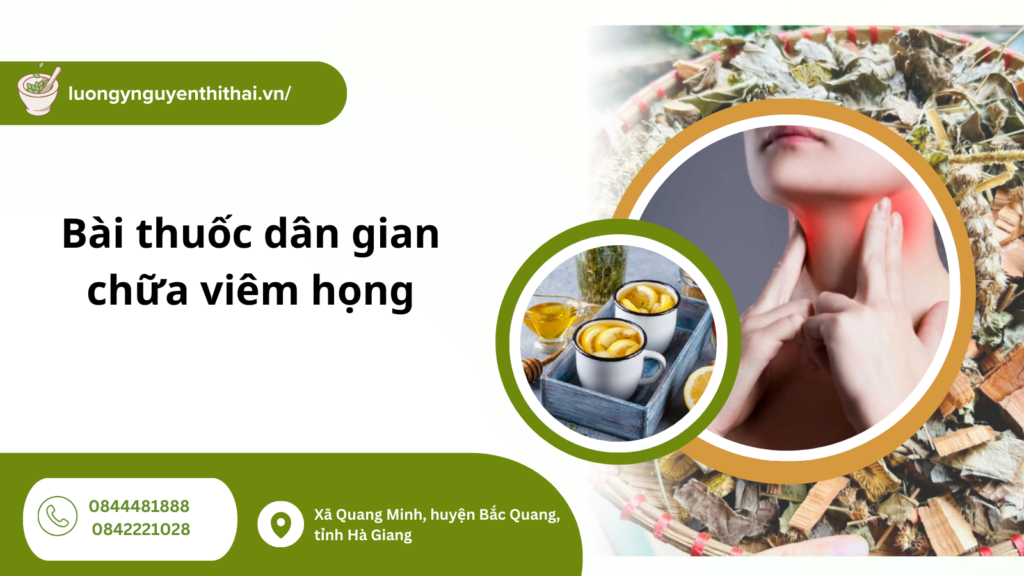 bài thuốc dân gian chữa viêm họng