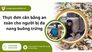 thực đơn cân bằng an toàn cho người bị đa nang buồng trứng