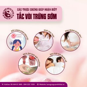 Các triệu chứng giúp nhận biết tắc vòi trứng sớm.