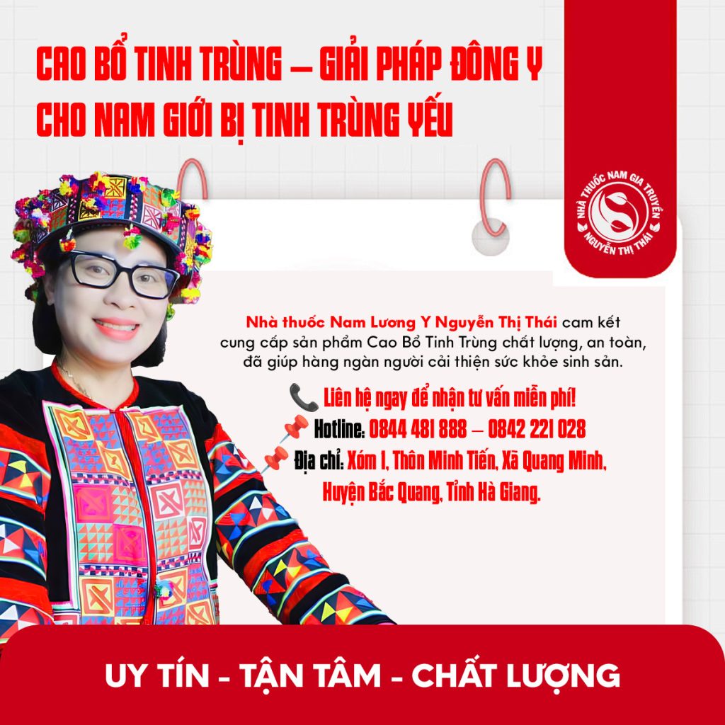 Cao bổ tinh trùng giải pháp cho nam giới bị tinh trùng yếu