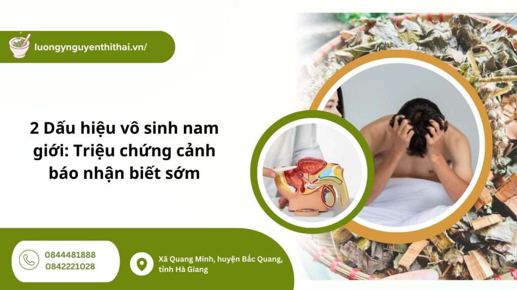 dấu hiệu vô sinh nam giới