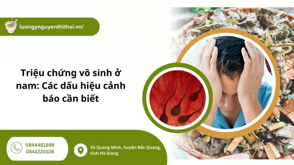 triệu chứng vô sinh ở nam