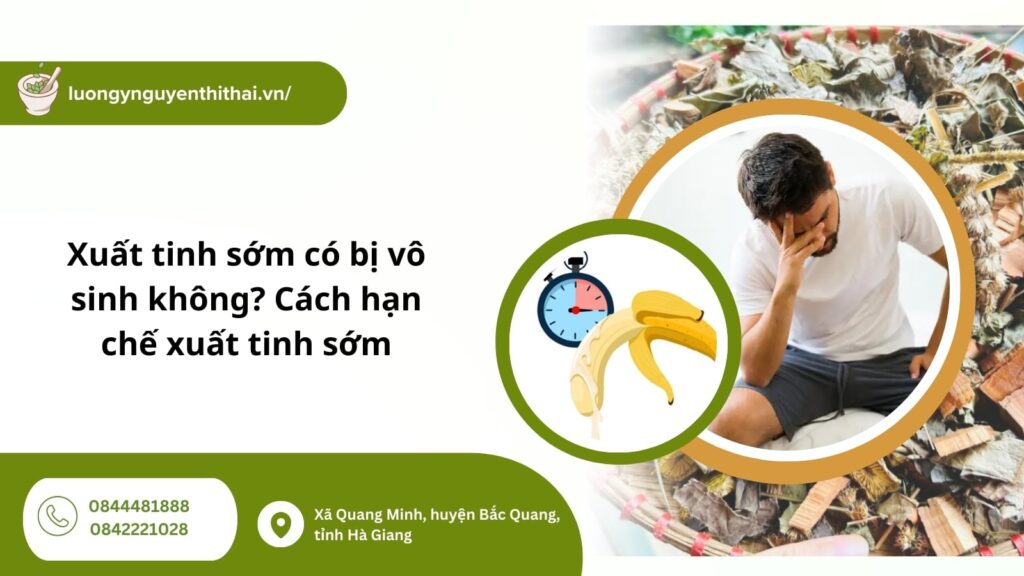 Xuất tinh sớm có bị vô sinh không