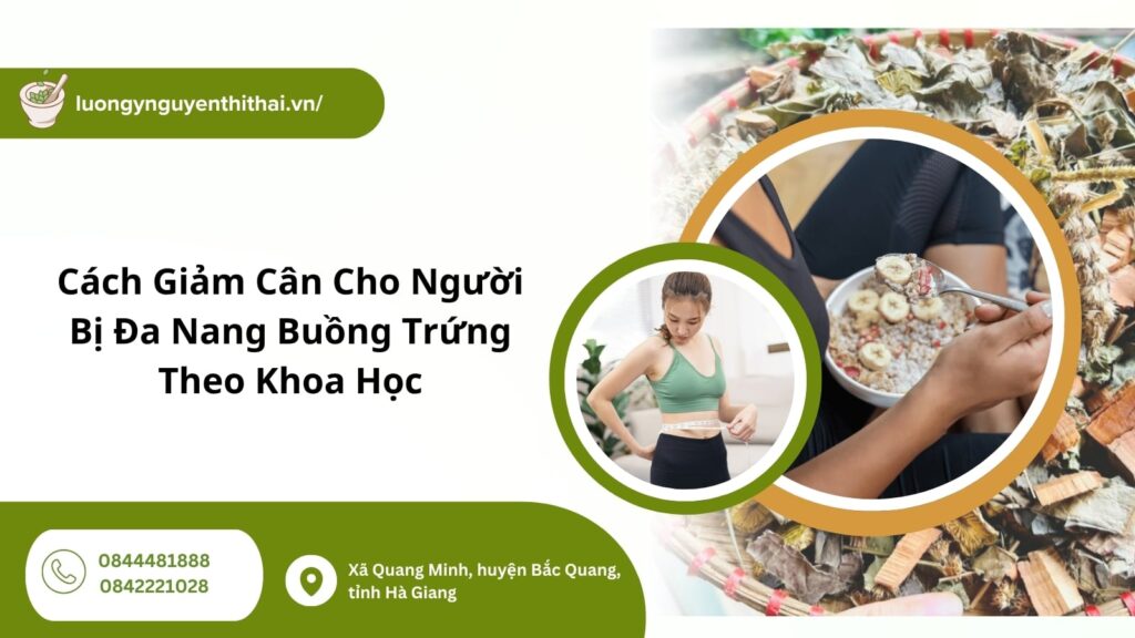 cách giảm cân cho người bị đa nang buồng trứng​