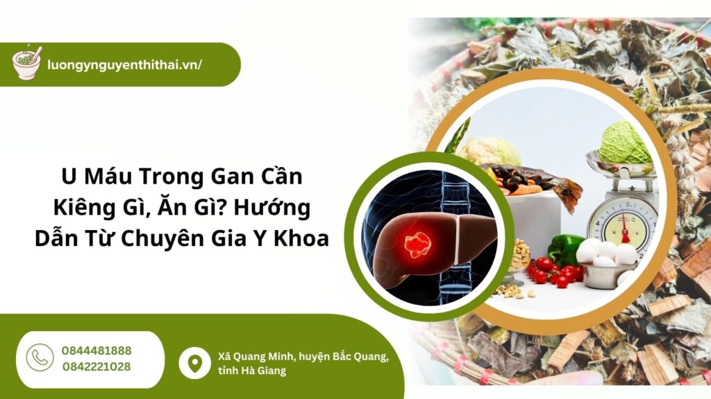 u máu trong gan cần kiêng gì